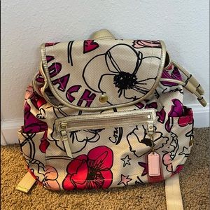 Authentic Coach Kyra Poppy Backpack